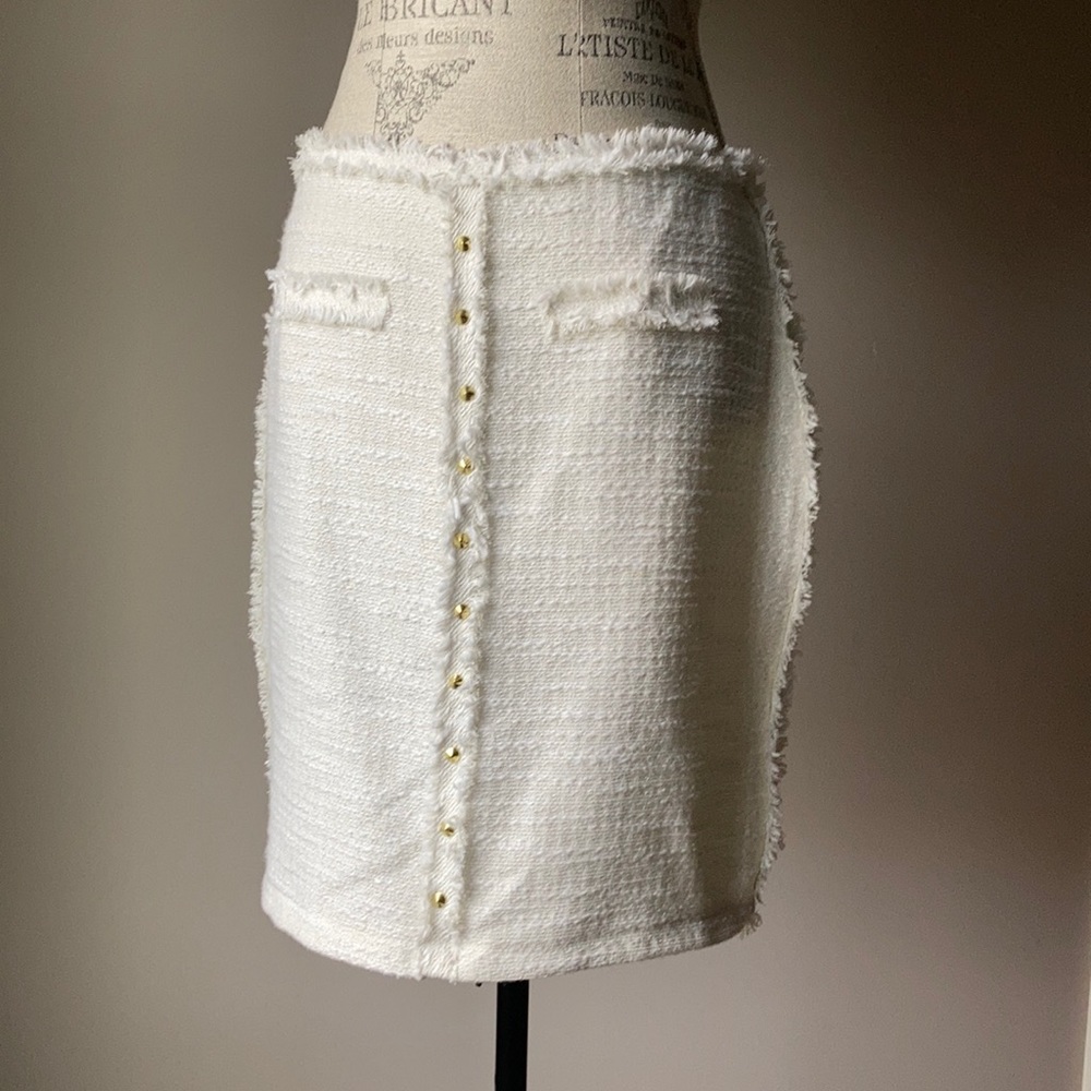 Pencil Skirt with fringe detail